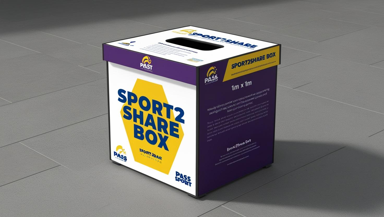 Grafische Variante des Sport2Share-Box-Konzepts.